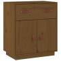 Honey brown solid pine wood sideboard 65.5x40x75 cm by vidaXL, Sideboards - Ref: Foro24-820130, Price: 112,34 €, Discount: %