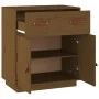 Honey brown solid pine wood sideboard 65.5x40x75 cm by vidaXL, Sideboards - Ref: Foro24-820130, Price: 110,88 €, Discount: %