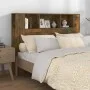 Mueble cabecero roble ahumado 140x18,5x104,5 cm de vidaXL, Cabeceros y pies de cama - Ref: Foro24-817270, Precio: 59,17 €, De...