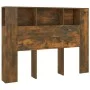 Mueble cabecero roble ahumado 140x18,5x104,5 cm de vidaXL, Cabeceros y pies de cama - Ref: Foro24-817270, Precio: 59,17 €, De...