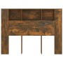 Mueble cabecero roble ahumado 140x18,5x104,5 cm de vidaXL, Cabeceros y pies de cama - Ref: Foro24-817270, Precio: 59,17 €, De...