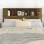 Mueble cabecero roble ahumado 140x18,5x104,5 cm de vidaXL, Cabeceros y pies de cama - Ref: Foro24-817270, Precio: 59,17 €, De...