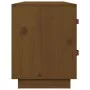 Banco zapatero madera maciza de pino marrón miel 100x34x45 cm by vidaXL, Shoe racks and shoe organizers - Ref: Foro24-820180,...