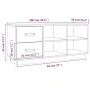 Banco zapatero madera maciza de pino marrón miel 100x34x45 cm by vidaXL, Shoe racks and shoe organizers - Ref: Foro24-820180,...