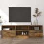 Eiche geräuchert Sperrholz TV Schrank 150x33,5x45cm von vidaXL, TV-Möbel - Ref: Foro24-817114, Preis: 88,94 €, Rabatt: %