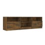 Eiche geräuchert Sperrholz TV Schrank 150x33,5x45cm von vidaXL, TV-Möbel - Ref: Foro24-817114, Preis: 88,94 €, Rabatt: %