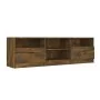 TV stand made of smoked oak plywood, measuring 150x33.5x45cm. by vidaXL, TV Furniture - Ref: Foro24-817114, Price: 87,63 €, D...