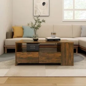 Couchtisch aus geräuchertem Eichenholzwerkstoff, 102 x 55 x 42 cm von vidaXL, Couchtisch - Ref: Foro24-816934, Preis: 68,33 €...
