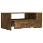 Smoked oak engineered wood coffee table 102x55x42 cm by vidaXL, Coffee table - Ref: Foro24-816934, Price: 68,74 €, Discount: %