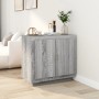 Aparador de madera contrachapada gris Sonoma 80x40x75 cm de vidaXL, Aparadores - Ref: Foro24-817235, Precio: 73,19 €, Descuen...
