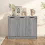 Aparador de madera contrachapada gris Sonoma 90,5x30x70 cm de vidaXL, Aparadores - Ref: Foro24-817025, Precio: 91,38 €, Descu...