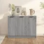 Aparador de madera contrachapada gris Sonoma 90,5x30x70 cm de vidaXL, Aparadores - Ref: Foro24-817025, Precio: 90,17 €, Descu...