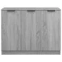 Aparador de madera contrachapada gris Sonoma 90,5x30x70 cm de vidaXL, Aparadores - Ref: Foro24-817025, Precio: 90,17 €, Descu...