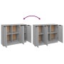 Aparador de madera contrachapada gris Sonoma 90,5x30x70 cm de vidaXL, Aparadores - Ref: Foro24-817025, Precio: 91,38 €, Descu...