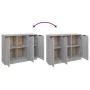 Aparador de madera contrachapada gris Sonoma 90,5x30x70 cm de vidaXL, Aparadores - Ref: Foro24-817025, Precio: 90,17 €, Descu...