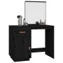 Mesa tocador de madera maciza de pino negra 95x50x134 cm by vidaXL, Bedroom Dressers - Ref: Foro24-820091, Price: 149,50 €, D...