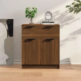 Aparador de madera contrachapada roble marrón 60x30x70 cm de vidaXL, Aparadores - Ref: Foro24-816993, Precio: 67,75 €, Descue...