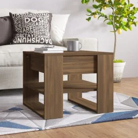 Engineered wood brown oak coffee table 55.5x55x45 cm by vidaXL, Coffee table - Ref: Foro24-816933, Price: 43,32 €, Discount: %