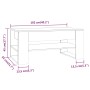 Couchtisch aus geräuchertem Eichensperrholz, 102 x 55 x 45 cm von vidaXL, Couchtisch - Ref: Foro24-816928, Preis: 68,64 €, Ra...
