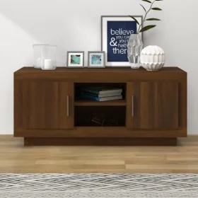 TV-Ständer Eiche braun Sperrholz 102x35x45 cm von vidaXL, TV-Möbel - Ref: Foro24-817227, Preis: 66,51 €, Rabatt: %