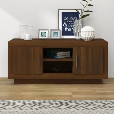 Mueble para TV madera contrachapada roble marrón 102x35x45 cm de vidaXL, Muebles TV - Ref: Foro24-817227, Precio: 66,51 €, De...