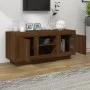 Mueble para TV madera contrachapada roble marrón 102x35x45 cm de vidaXL, Muebles TV - Ref: Foro24-817227, Precio: 66,51 €, De...