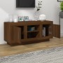 Mueble para TV madera contrachapada roble marrón 102x35x45 cm de vidaXL, Muebles TV - Ref: Foro24-817227, Precio: 67,43 €, De...