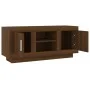 Mueble para TV madera contrachapada roble marrón 102x35x45 cm de vidaXL, Muebles TV - Ref: Foro24-817227, Precio: 66,51 €, De...