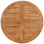Mesa de comedor plegable para jardín madera de teca Ø90x75 cm
