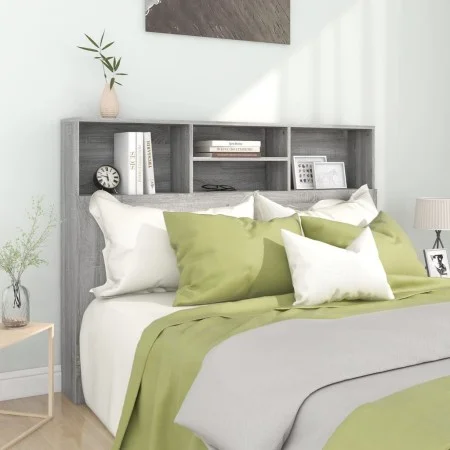 Mueble cabecero gris Sonoma 140x19x103,5 cm de vidaXL, Cabeceros y pies de cama - Ref: Foro24-817250, Precio: 61,20 €, Descue...