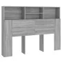 Mueble cabecero gris Sonoma 140x19x103,5 cm de vidaXL, Cabeceros y pies de cama - Ref: Foro24-817250, Precio: 61,20 €, Descue...