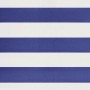 Toldo retráctil automático azul y blanco 3,5x2,5 m