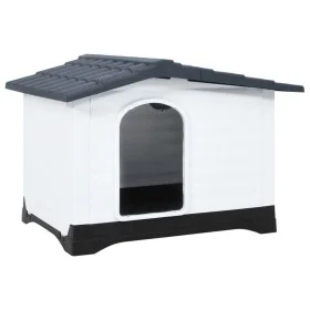 Hundehütte Polypropylen grau 90,5x68x66 cm von vidaXL, Hundehütten - Ref: Foro24-152230, Preis: 132,60 €, Rabatt: %