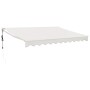 Toldo retráctil automático color crema 3x2,5 m
