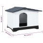 Caseta para perros polipropileno gris 90,5x68x66 cm de vidaXL, Casetas para perros - Ref: Foro24-152230, Precio: 126,64 €, De...