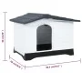 Dog kennel in gray polypropylene 90.5x68x66 cm by vidaXL, Dog kennels - Ref: Foro24-152230, Price: 132,60 €, Discount: %