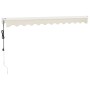 Toldo retráctil automático color crema 3x2,5 m