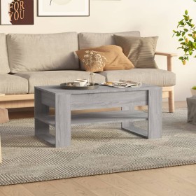 Sonoma gray plywood coffee table 102x55x45 cm by vidaXL, Coffee table - Ref: Foro24-816929, Price: 70,81 €, Discount: %