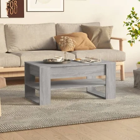 Mesa de centro madera contrachapada gris Sonoma 102x55x45 cm de vidaXL, Mesas de centro - Ref: Foro24-816929, Precio: 69,74 €...