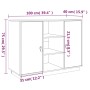 Sideboard aus massivem Kiefernholz, 100 x 40 x 75 cm von vidaXL, Sideboards - Ref: Foro24-820132, Preis: 131,61 €, Rabatt: %
