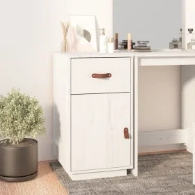 Schreibtischschrank aus massivem weißem Kiefernholz, 40 x 50 x 75 cm von vidaXL, Schließfächer und Lagerschränke - Ref: Foro2...
