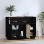 Sideboard aus massivem schwarzem Kiefernholz, 98,5 x 40 x 75 cm von vidaXL, Sideboards - Ref: Foro24-820141, Preis: 147,56 €,...