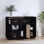 Solid black pine wood sideboard 98.5x40x75 cm by vidaXL, Sideboards - Ref: Foro24-820141, Price: 149,77 €, Discount: %