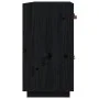 Solid black pine wood sideboard 98.5x40x75 cm by vidaXL, Sideboards - Ref: Foro24-820141, Price: 147,56 €, Discount: %