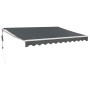 Toldo retráctil automático gris antracita 3x2,5 m