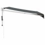 Toldo retráctil automático gris antracita 3x2,5 m