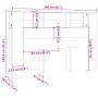 Kopfteilmöbel aus brauner Eiche, 160 x 18,5 x 104,5 cm von vidaXL, Kopf- und Fußteile - Ref: Foro24-817275, Preis: 75,63 €, R...
