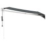 Toldo retráctil automático gris antracita 3,5x2,5 m