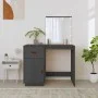 Schminktisch mit LED, massives graues Kiefernholz, 95 x 50 x 133,5 cm von vidaXL, Schlafzimmerkommoden - Ref: Foro24-820094, ...