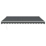 Toldo retráctil automático gris antracita 4,5x3 m